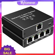 1 To 4 RJ45 Splitter with USB Power Cable 1000Mbps Network Connector Splitter HUB High Speed for Cat