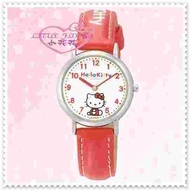 小花花日本精品♥ Hello Kitty 日本製 手錶卡通錶女錶卡通錶帶 生日禮物 紅色側姿99913700