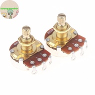 Strongaroetrtr 1Pcs Guitar Potentiometer Pot Low Torque And Low Noise Smooth Feel Brass Shaft A500K 
