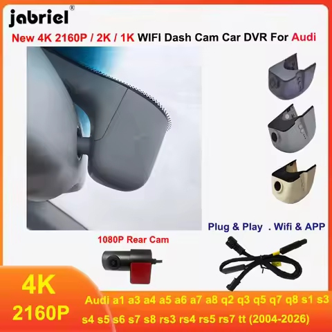 4K Wifi Car DVR for Audi a3 a4 a5 a6 a7 q5 q7 q2 q3 s3 s4 s5 s7 rs tt b4 b5 b6 b7 b8 b9 c5 c6 c7 8p 