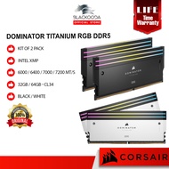 [NEW MODEL] Corsair Dominator Titanium RGB DDR5 Premium Ram - Intel XMP Support ( BLACK / WHITE )
