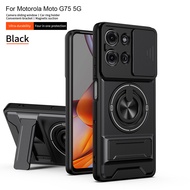 Magnetic Shockproof Case for Motorola G75 G77 G67 5G Wireless Charging Phone Case With Ring Phone Ho