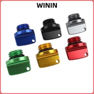 WININ Motorcycle Oil Cap, CNC Aluminum Oil Plug, Engine-Part Universal Engine Screw-On Engine Oil Ca