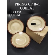CP 8-1 NEW PRODUCK BROWN POLE DINNER PLATE