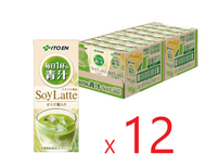 【12件裝】伊藤園 每日1杯的青汁 豆乳拿鐵風味 200ml /4901085622513/ 原裝日本(高纖排毒/抹茶風味/營養機能食品/高維他命E)