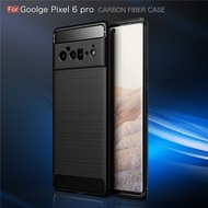 Armor Carbon Fiber TPU Soft Case for Google Pixel 6 7 Pro 6A 5A 4A 5G 4G 4 XL Shockproof Casing Non-slip Cover