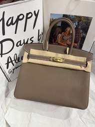 門市現貨～Hermes Birkin 30 大象灰金釦 togo G stamp