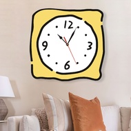 MESIN UNIQUE DOODLE WALL CLOCK CUTE AESTHETIC ROOM DECORATION WITH MACHINE Silent MOVEMENT