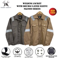 NK WELDING SAFETY JACKET WITH DOUBLE LAYER SLEEVE / BAJU KERJA WELDER DUA LAPIS LENGAN 2900 SERIES