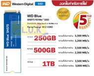 250GB | 500GB | 1TB SSD (เอสเอสดี) WD BLUE SN570 - PCIe 3/NVMe M.2 2280 (WDS250G3B0C | WDS500G3B0C | WDS100T3B0C) ประกัน 5 ปี *ของแท้ ประกันศูนย์*