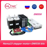 CNC Router electronic kit  4pcs DM556  driver+ 4pcs NEMA23 425ozin  DC motor +350W36V power supply +