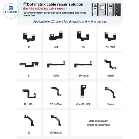 For iphone X-11 pro max 12 13 Face Dot-matrix Repair i2C MC15 Programmer Fix Face ID failure "Move H