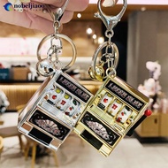 NOBELJIAOO Lucky Jackpot Mini Fun Birthday Keychain Coin Operated Games Machine Kids Gift A2W7