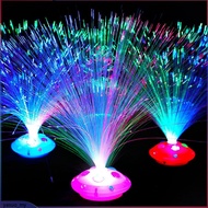 Gem Base Fibre Optic Lamp Fiber Optic Lamp Led Seven Color Flashing Night Light Glowing All Sky Star Toy Festival Decorative Lamp Wedding Christmas