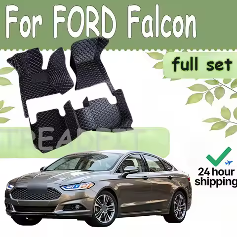 Leather Car Floor Mats For FORD Falcon XR6 FG G6E 2008-2017 kit set Carpets Rugs Foot Pads Accessori