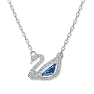 【100% Genuine】Swarovski Dazzling Swan Necklace Womens Swan Pendant With Chain Womens Necklace