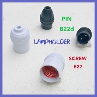 Lamp Holder Light Bulb Holder Screw E27 Pin B22d Pemegang Mentol 灯座 E27 LED Bulb B22d LED Bulb