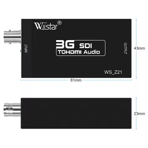 HDMI to SDI Converter Audio Video AdapterSD HD 3G-SD HDMI to BNC Support 720P 1080PFor Display HDTV