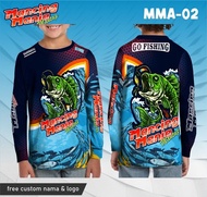 jersey anak mancing mania baju fishing kaos pancing lengan panjang