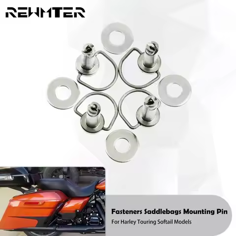 Motorcycle Fasteners Hard Saddle Bag Mounting Pin Stud Bolts For Harley Softail Touring Road King El