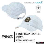 PING CAP OAKES SS26 PING CAP MEN หมวกกอล์ฟ หมวกกีฬาผู้ชาย