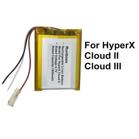 Replacement Wireless Gaming Headset Battery For HyperX Hyper X Cloud II III Cloud 2 3