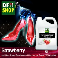 Antibacterial Shoes Sanitizer and Deodorizer Spray (ABSSD) - 75% Alcohol with Strawberry - 5L
