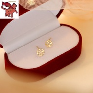Pawnable 18k saudi gold original hikaw vintage money earrings