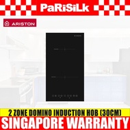 Ariston NIV 320 B Built-in 2 Zone Domino Induction Hob (30cm)
