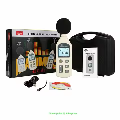 5PCS GM1357 Digital Sound Level Meter High Accuracy Fast And Slow Modes Handheld Noise Tester For No