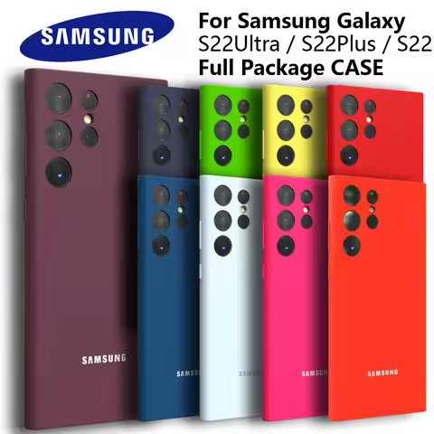 For Samsung Galaxy S22 S22 Plus S22 Ultra Case Silky Silicone Cover Soft-Touch Back Protective Housi
