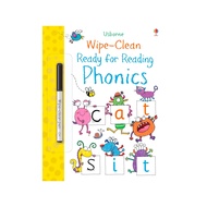Usborne Wipe Clean Ready For Reading Phonics สมุดระบายสีกิจกรรมภาษาอังกฤษสำหรับเด็ก