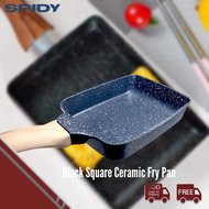 Spidy Wajan Penggorengan Tamagoyaki Marble Granite Anti Lengket Kotak Keramik