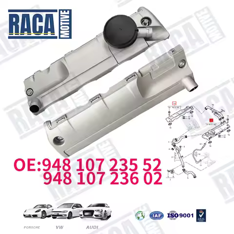 For Porsche Cayenne 9PA 4.8T 4.8L Engine Valve Cover Rocker Cover Oil Separator Kit 94810723552 9481