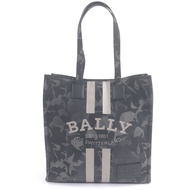 【5積分】成色極佳 □ BALLY CRYSTALIA 手提包，皮革飾邊，迷彩圖案，Logo印花，卡其色手提包，附防塵袋，男士款，可裝A4尺寸紙張 ◎