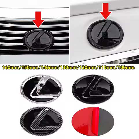 1pcs 3D ABS Front Bumper Grille Emblem Trunk Logo Badge For Lexus IS250 IS200 CT200h GS300 LS430 RX4