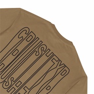 CRUSH EXP T-Shirt Beige Short Sleeve Cream T-Shirt Men's Distro Short Sleeve T-Shirt TSC1099 BEIGE