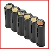 (COD) Portable 6 Slot Euro Coin Storage Dispenser Euro Coins Holder Collector With Spring For Home W