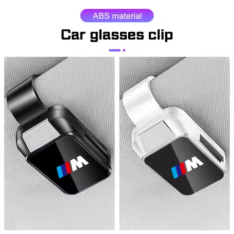 For BMW M E36 E39 E46 E60 E70 E90 E91 E92 F10 F40 G01 X1X3X4 X5 X6 X7 Car Visor Glasses Clip Eyeglas
