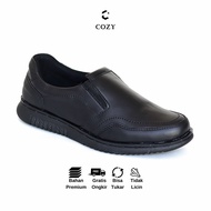 CZY Mateo Men's Black Formal Genuine Leather Loafers