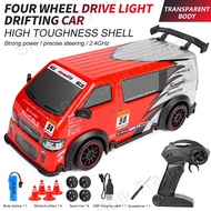 SmartBuy 1:24 High-Speed RC Drift Van Truck 4WD Off-Road Racing Remote Control Car with LED Lights