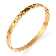 Women's Bangle Unfade Stainless Steel Bracelet Gold Rose Gold Silver
