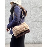 Posture-Furry Bear Baby Bag-One Shoulder/Crossbody Bag Shoulder/Furry Bag/Woven