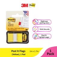 3M Post-It Flags, 1X1.7IN, 50FL/PD, 36/CV 680-5 Yellow [MP6805]