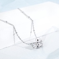 Pekkle莫桑鑽系列-貝克鴨莫桑石單鑽純銀項鍊