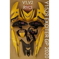 COVERSET Y15ZR V1,V2 EXCITER GP 2020 KUNING+HITAM HLD