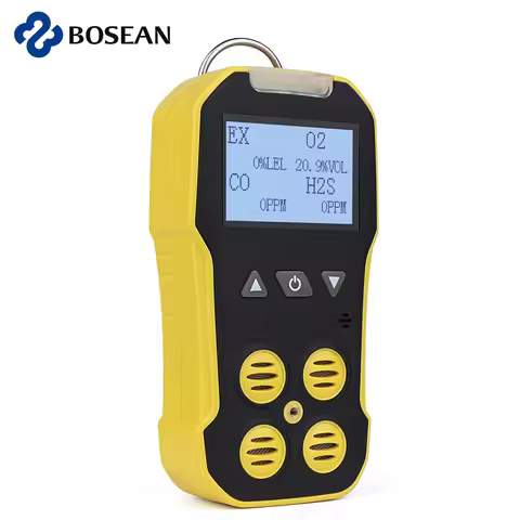 Bosean Multi Gas Detector O2 H2S CO LEL 4 in 1 Gas Meter Oxygen Hydrogen Sulfide Carbon Monoxide Com
