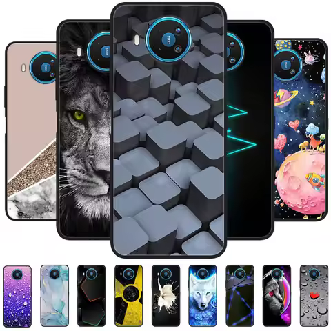 For Nokia 8.3 5G Case Silicone Soft Cool Animal TPU Black Covers for Nokia X10 X20 X 20 Bumper Prote