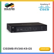 Cisco RV340 Dual WAN Gigabit VPN Router / Firewall (RV340-K9-G5)