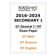 2016-2022 2023 2024 Secondary 1 Sec 1 G1 General 1 Normal Technical NT E Math Science English Kiasu 